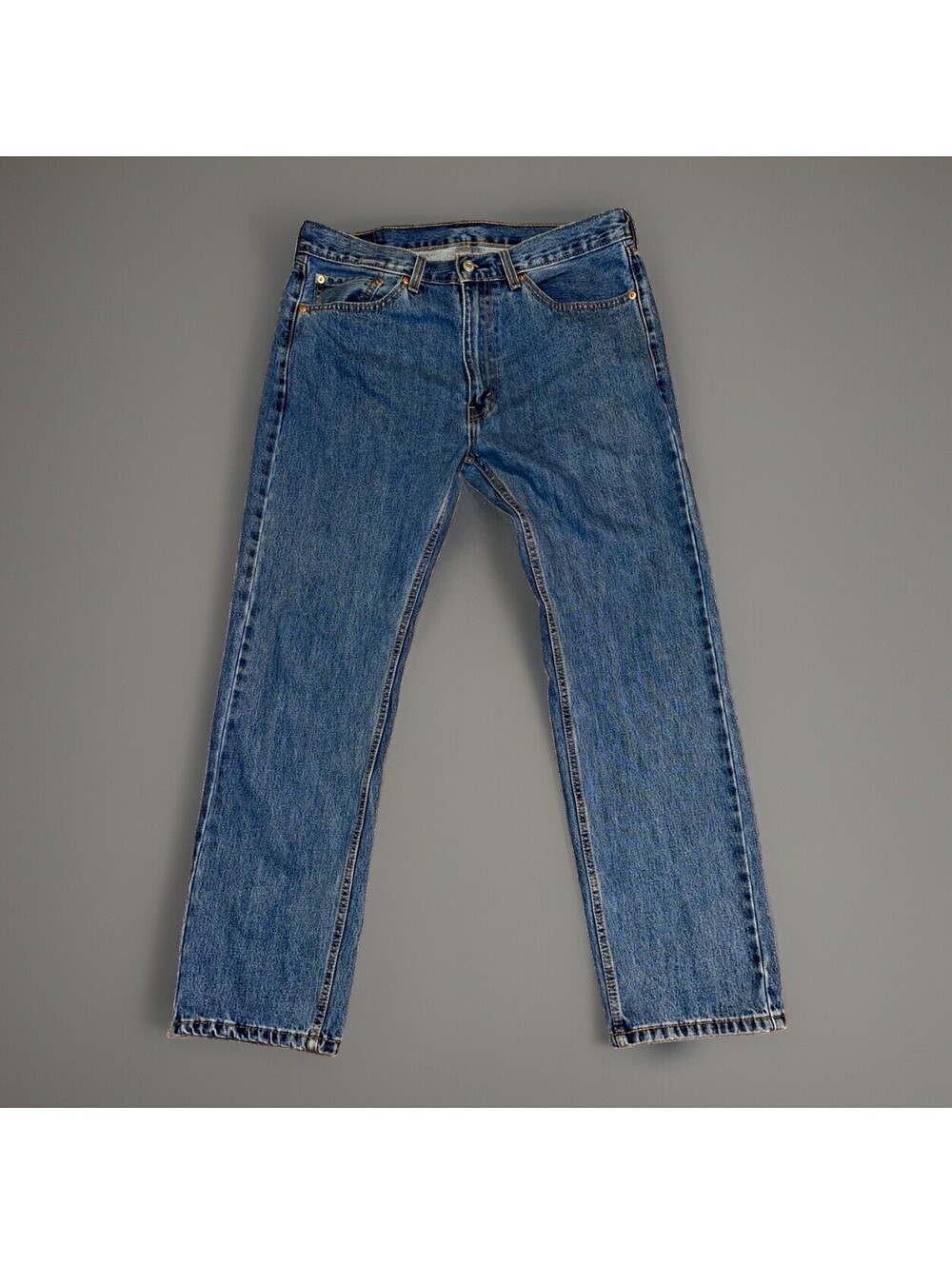Levi's 500 Series Men's Blue Denim Jeans Straight Leg Regular Fit Mid Rise